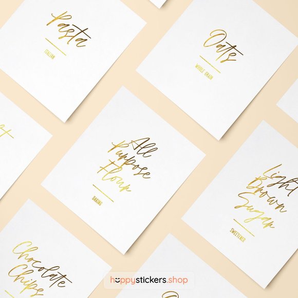 36 Labels • Jelly Minimalist Pantry for Kitchen Storage • Organization Labels - Picture 11 of 17